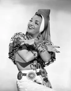 Bare Midriff Prints: Carmen Miranda, ca. mid-1940s