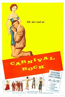 Cabot Prints: CARNIVAL ROCK, US poster, Susan Cabot, Brian Hutton, 1957