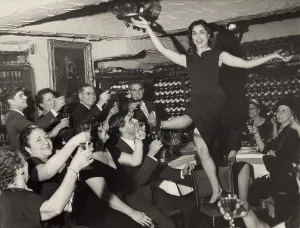 Broadway Prints: Carol Lawrence (b. 1932) receives the applause of friends and relatives
