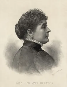 Studio Prints: Caroline Scott Harrison, wife of Benjamin Harrison, 23rd President of the US, 1888