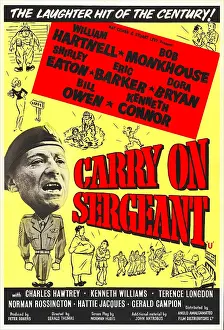 Us Army Prints: CARRY ON SERGEANT, British poster, William Hartnell, 1957