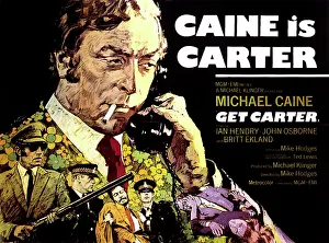 Cigarette Prints: GET CARTER, British poster, Michael Caine, 1971