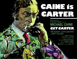 Flower Print Prints: GET CARTER, British poster, Michael Caine, 1971