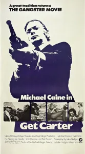 GET CARTER, US poster art, top: Michael Caine, 1971