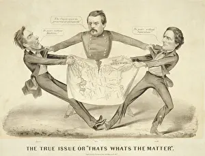 Candidate Prints: Cartoon about the 1864 US presidential election