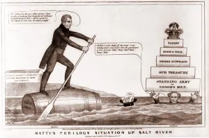 Van Buren Prints: Cartoon of the Presidential Election of 1840
