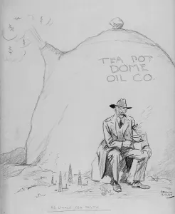 Fall Prints: Cartoon of Secretary of the Interior Albert Fall (1861-1944)