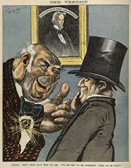 Businessman Prints: Cartoon shows Marcus Alonzo Hanna