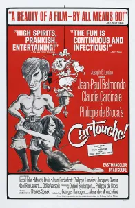 Claudia Prints: CARTOUCHE, US poster, from left: Jean-Paul Belmondo, Claudia Cardinale, 1962