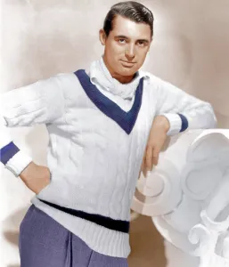 White Sweater Prints: Cary Grant, ca. 1934
