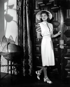 Globe Prints: CASABLANCA, Ingrid Bergman wearing a jumper dress designed by Orry-Kelly, 1942