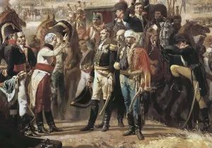 CASADO DEL ALISAL, Jos (1832-1886). Surrender of Bailn. 1864. Central detail. Surrender of the French troops (19th July 1808) to the Spanish ones whose leader was General Castaos