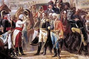 CASADO DEL ALISAL, Jose (1832-1886). Surrender of Bailen. 1864. Central detail