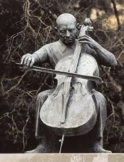 Casals Prints: CASALS, Pau (1876-1973). Monument to Pau Casals to commemorate his birth centenary