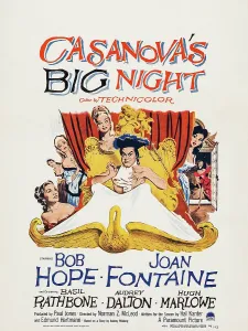 Fontaine Prints: CASANOVA'S BIG NIGHT, Joan Fontaine, Bob Hope, Audrey Dalton, 1954