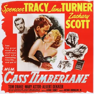 Zachary Prints: CASS TIMBERLANE, US poster, from left: Zachary Scott, Spencer Tracy, Lana Turner, 1947