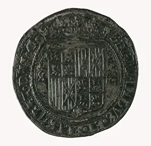 Coin Prints: Castilian 'real de a 4' coin of the period of the Catholic Monarchs (Sevilla)
