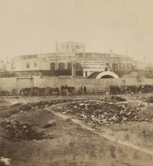 Emigration Prints: Castle Garden c. 1865, when it was America's first official immigration center