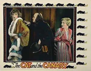 Surprised Prints: THE CAT AND THE CANARY, Gertrude Astor (left)