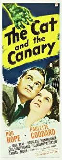 Paulette Prints: THE CAT AND THE CANARY, from left: Bob Hope, Paulette Goddard, 1939