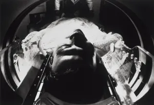 Patients Prints: CAT (computer-aided tomography) scan being performed on a patient at the National Institute of Health
