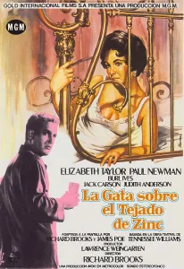 Headboard Prints: CAT ON A HOT TIN ROOF, (aka LA GATA SOBRE EL TEJADO DE ZINC)