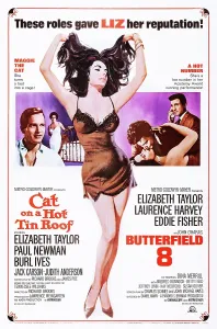 Harvey Prints: CAT ON A HOT TIN ROOF, combo poster with BUTTERFIELD 8