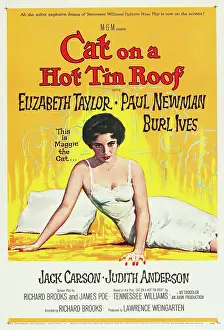 Lingerie Prints: CAT ON A HOT TIN ROOF, Elizabeth Taylor, 1958