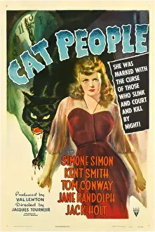 Clock Prints: CAT PEOPLE, Simone Simon, 1942