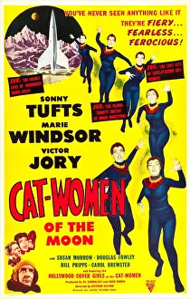 Rocket Ship Prints: CAT-WOMEN OF THE MOON, US poster, 1953