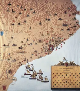 County Prints: Catalonia (s. XIV). Baronies and feuds of the city of Barcelona