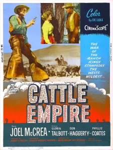 Cattle Prints: CATTLE EMPIRE, US poster, Joel McCrea (left)
