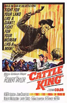 Arm Raised Prints: CATTLE KING, (aka CATTLE KING OF WYOMING)
