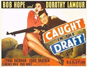 Lamour Prints: CAUGHT IN THE DRAFT, from left: Dorothy Lamour, Bob Hope, 1941