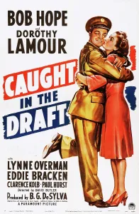 Lamour Prints: CAUGHT IN THE DRAFT, US poster, from left: Bob Hope, Dorothy Lamour, 1941