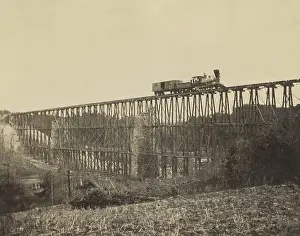 Technology Prints: Cedar Creek Bridge as it was rebuilt by Union army engineers after it was burned by Confederate Troops on April 14