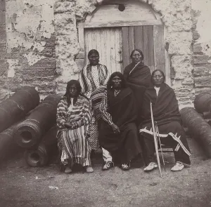 North American Indian Prints: Some of the most celebrated Indian chiefs and the two women confined in the old Spanish fort as prisoners of war