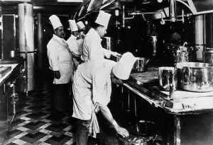 Preparing Prints: The central kitchen on the SS Normandie cruise ship