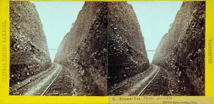 Construction Prints: Central Pacific Railroad's Bloomer Cut was 800 feet long and had sixty-three foot high walls