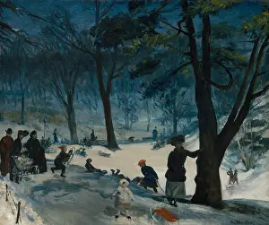 Play Prints: CENTRAL PARK, WINTER, by William Glackens