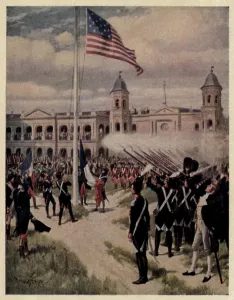 Old Glory Prints: Ceremony marking the Cession of Louisiana in New Orleans. 1803