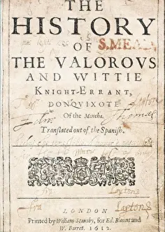 Miguel De 1547 1616 Prints: CERVANTES SAAVEDRA, Miguel de (1547-1616)