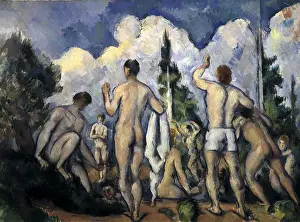 CEZANNE, Paul (1839-1906). Bathers. 1890 - 1892. Post-Impressionism. Oil on canvas. FRANCE. Paris. Musee d'Orsay (Orsay Museum)