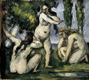 Pleasure Prints: CEZANNE, Paul (1839-1906). Three Bathers (Trois baigneuses)