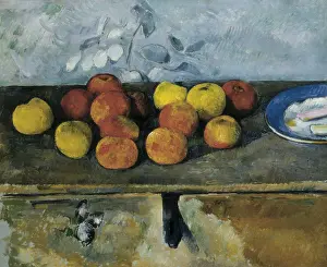 Feeding Prints: CEZANNE, Paul (1839-1906). Still life of apples and biscuits