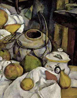 Feeding Prints: CEZANNE, Paul (1839-1906). Still Life with Basket