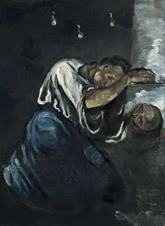 Impressionists Prints: CEZANNE, Paul (1839-1906). The Magdalen, or Sorrow (La Madeleine, or La Douleur). 1869
