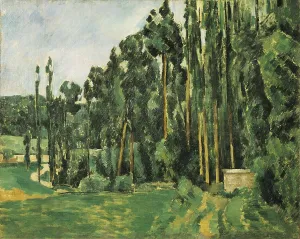 CEZANNE, Paul (1839-1906). The Poplars (Les peupliers). 1879 - 1882. Post-Impressionism. Oil on canvas. FRANCE. Paris. Muse d'Orsay (Orsay Museum)