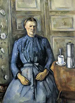 Bars Prints: CEZANNE, Paul (1839-1906). Woman with a Coffee Pot