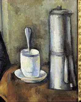 Impressionists Prints: CEZANNE, Paul (1839-1906). Woman with a Coffee Pot